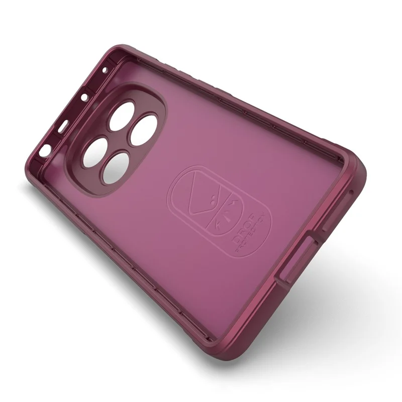 For Xiaomi Redmi Note 14 Pro 4G Case Anti-Drop Soft TPU Rugged Phone Back Cover - Wine Red
