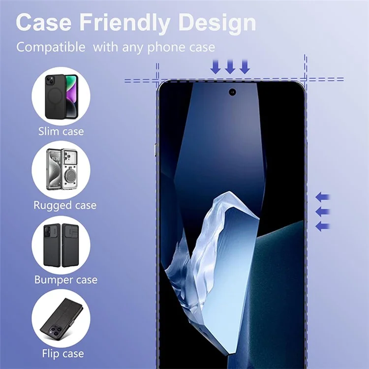 Pour OnePlus 13R 5G Coque de téléphone en TPU transparent anti-rayures + Protecteur d'écran avec bords incurvés 2,5D