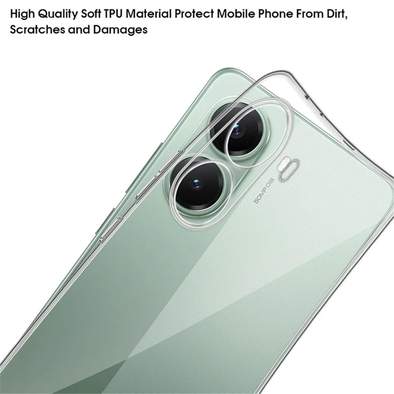 For Xiaomi Poco X7 Pro 5G Case Anti-Fingerprint Crystal Clear TPU Phone Cover