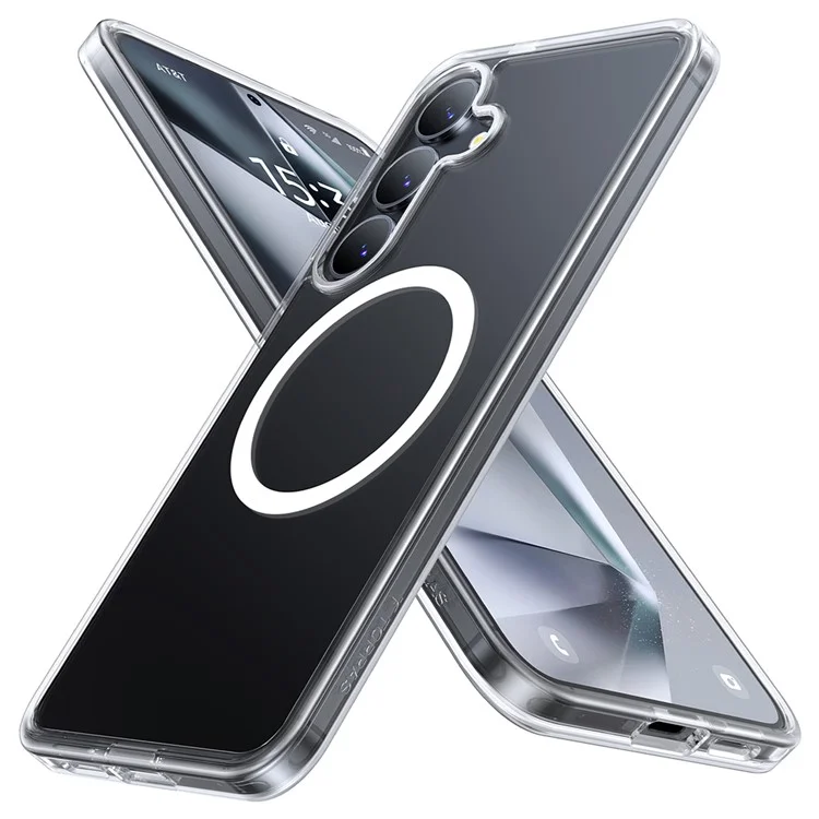 TORRAS For Samsung Galaxy S25 Case Compatible with MagSafe TPU Phone Cover, Transparent