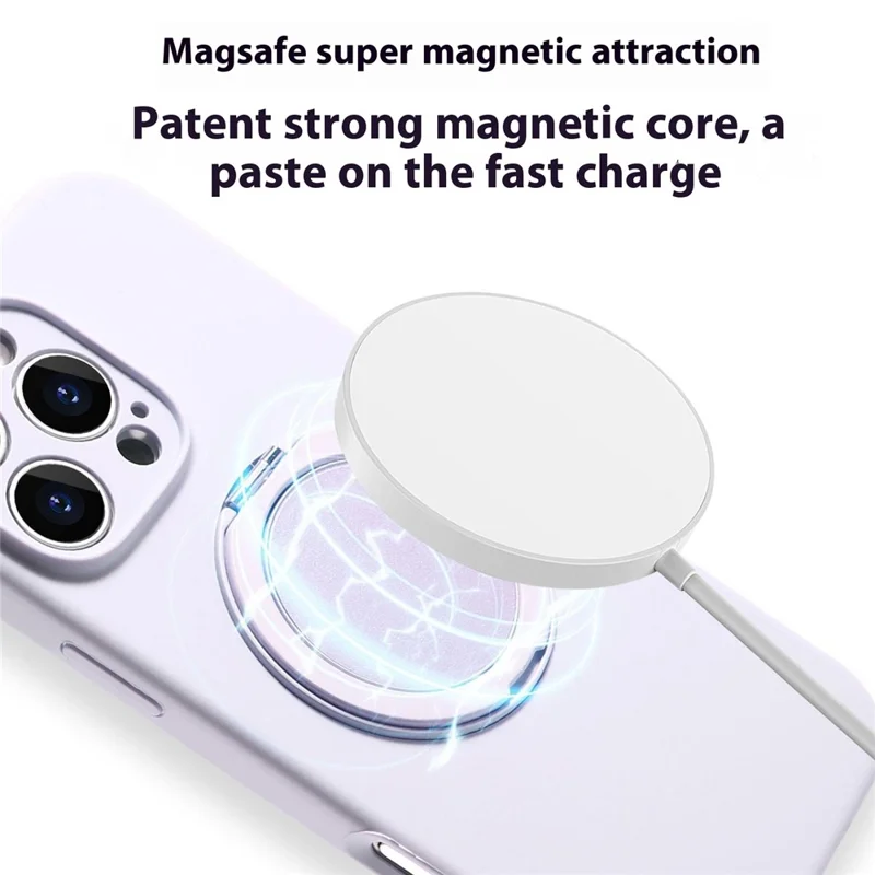 Bulk Purchasing For iPhone 16 Pro Max Case Compatible with MagSafe Kickstand Liquid Silicone Phone Cover Precise Cutouts - Antique White