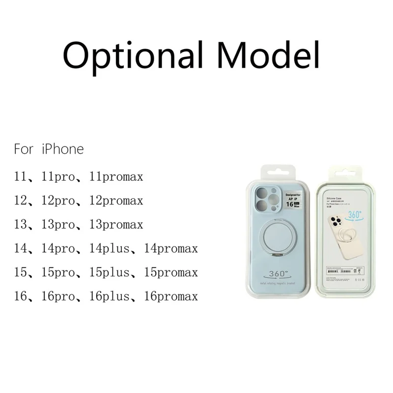 Bulk Purchasing For iPhone 16 Pro Max Case Compatible with MagSafe Kickstand Liquid Silicone Phone Cover Precise Cutouts - Red