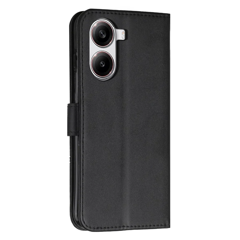 Lederetui mit Ständer für Xiaomi Redmi Turbo 4 5G / Poco X7 Pro 5G - Schutzhülle - Schwarz