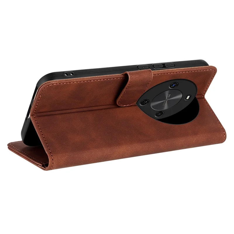 AZNS For Huawei Enjoy 70X Case PU Leather Wallet Phone Cover - Brown