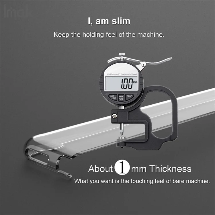 IMAK UX-5 Series Phone Cover for Xiaomi Redmi Note 14 4G (163.25x76.55x8.16mm) Case Shockproof TPU Clear Slim Back Shell