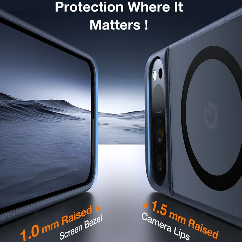 TORRAS Ostand L1 Series For Google Pixel 9 Pro XL Magnetic Case Kickstand TPU + PC Phone Cover - Navy Blue