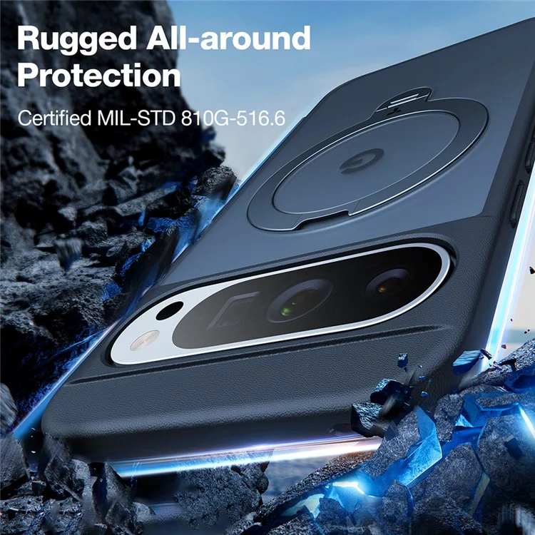 Capa TORRAS para Google Pixel 9 Pro XL Compatível com MagSafe com Suporte Giratório PC + Capa de Celular TPU