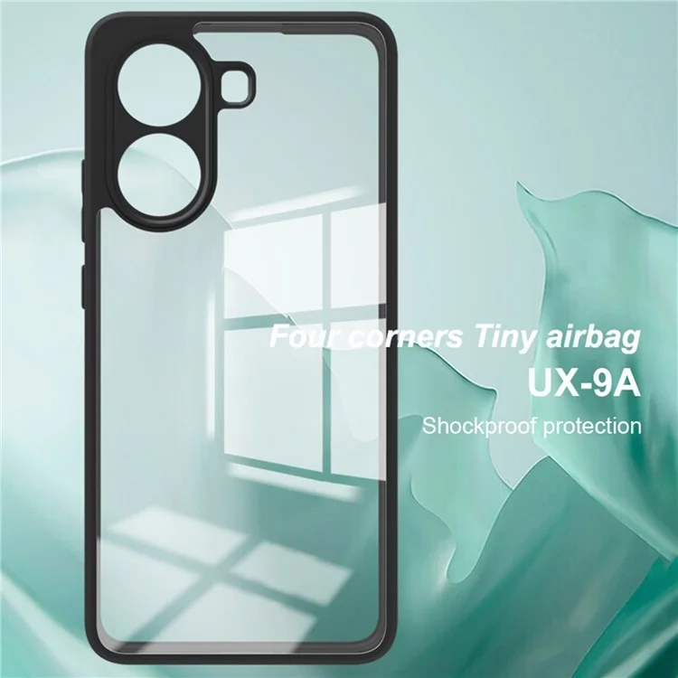 Étui IMAK UX-9A Série pour Xiaomi Redmi Turbo 4 5G / Poco X7 Pro 5G Coque Transparente TPU PC Renfort de Coins