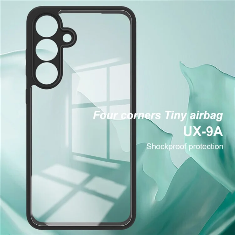 Cover IMAK UX-9A Serie per Samsung Galaxy S25 Custodia Trasparente TPU PC con Angoli Rinforzati