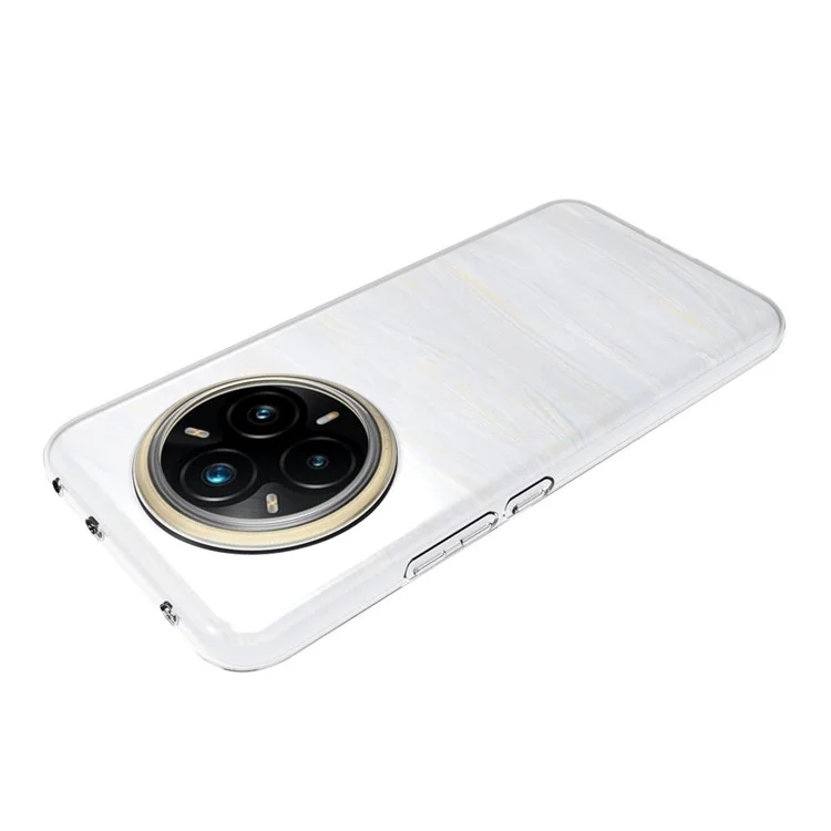 Funda transparente delgada resistente a marcas de agua de TPU para Realme 14 Pro+ 5G
