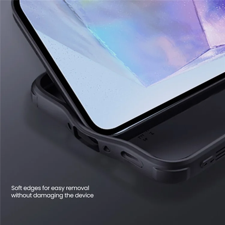 NILLKIN Camshield Pro Serie per Samsung Galaxy A56 5G Cover PC + TPU Coperchio Scorrevole Fotocamera Custodia Telefono - Nero