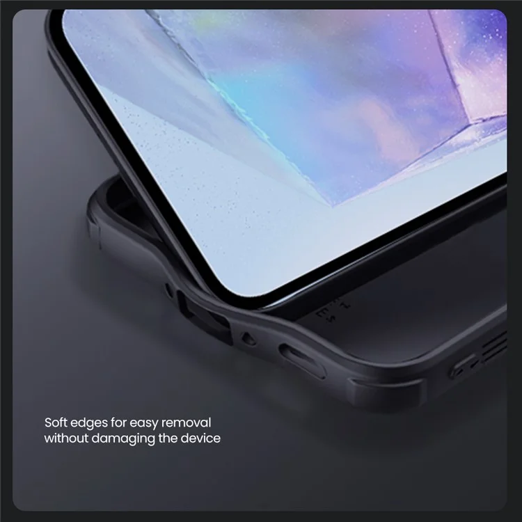 NILLKIN Camshield Pro for Samsung Galaxy A56 5G Case Compatible with MagSafe TPU + PC Phone Cover with Slider Camera Lid