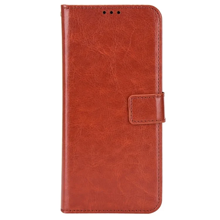 Funda de Cartera para Teléfono para Honor 70 Lite 5G / X6 4G / Honor Play6C / X8 5G, Textura de Caballo Loco, Broche Magnético, Cuero PU, Soporte, Anti-arañazos, Funda de Teléfono Móvil - Marrón
