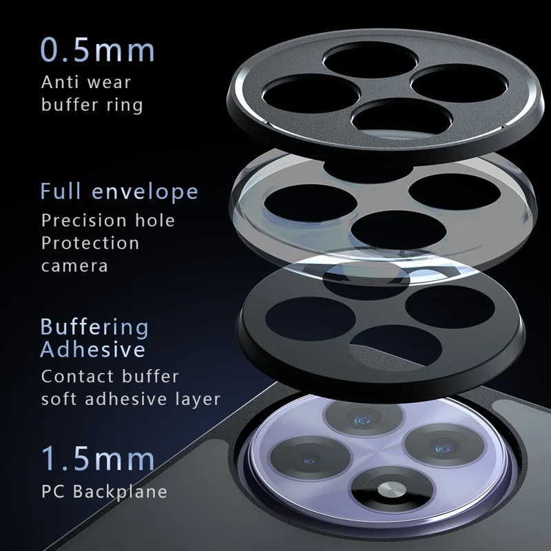 Clear Case for OnePlus 13R 5G / Ace 5 5G / 5 Pro 5G TPU+PC Shockproof Phone Cover