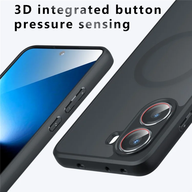Matte Case for Xiaomi Poco X7 Pro 5G / Redmi Turbo 4 5G Compatible with MagSafe TPU+PC Phone Cover