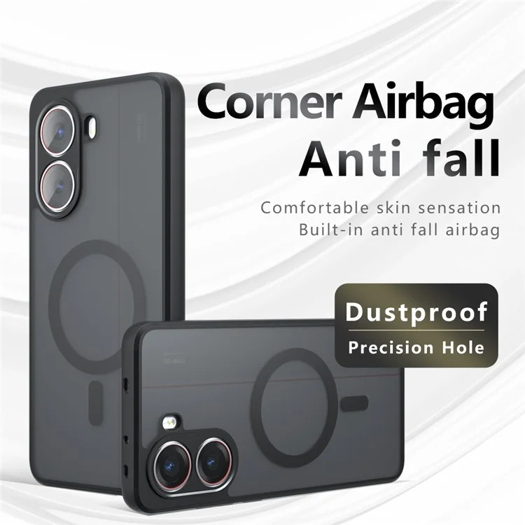 Matte Case for Xiaomi Poco X7 Pro 5G / Redmi Turbo 4 5G Compatible with MagSafe TPU+PC Phone Cover