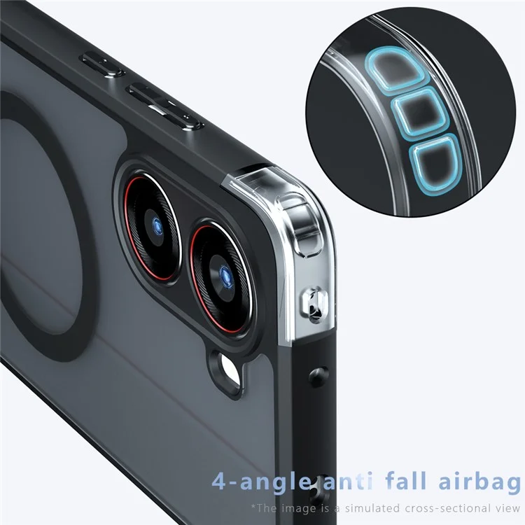 Matte Case for Xiaomi Poco X7 Pro 5G / Redmi Turbo 4 5G Compatible with MagSafe TPU+PC Phone Cover