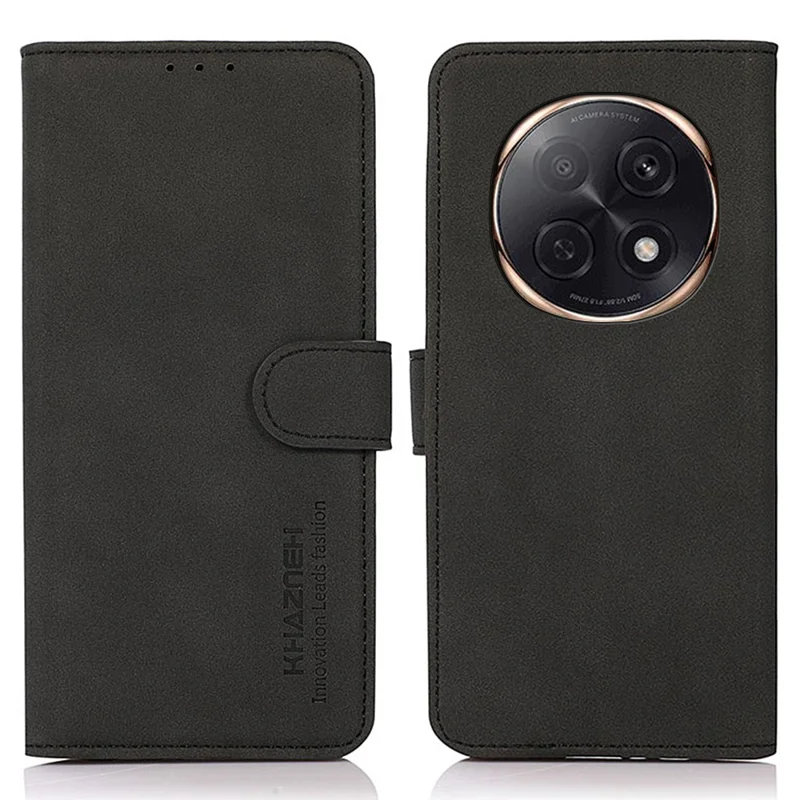 KHAZNEH voor Oppo F29 Pro 5G (Global) / A5 Pro 5G (China) hoesje PU-leer portemonnee standaard telefoonhoes - Zwart