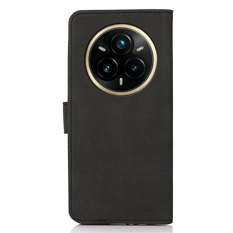 KHAZNEH voor Realme 14 Pro 5G hoesje PU-leer portemonnee standaard telefoonhoes - Zwart