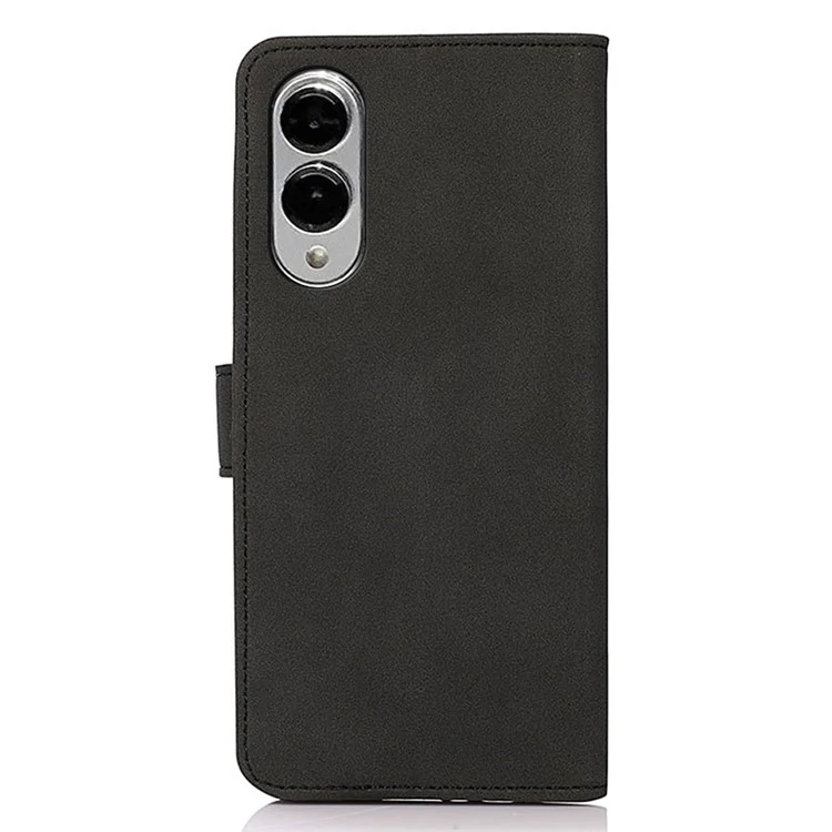 KHAZNEH Estuche para Samsung Galaxy S25 Edge de Cuero PU Cartera Soporte para Teléfono - Negro