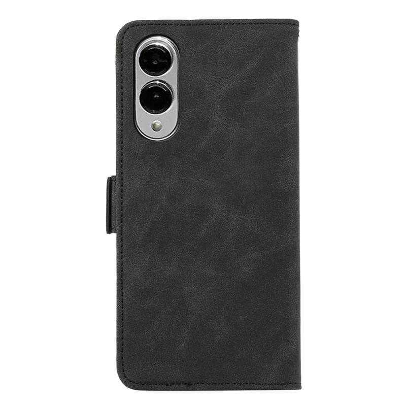ABEEL per Samsung Galaxy S25 Edge Cover in Pelle PU Folio con Supporto e Blocco RFID - Nero