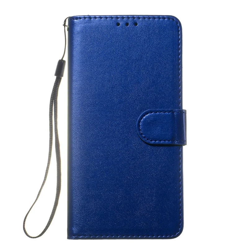 For Samsung Galaxy S25 Edge Case with Card Holder PU Leather Flip Wallet Phone Cover - Blue