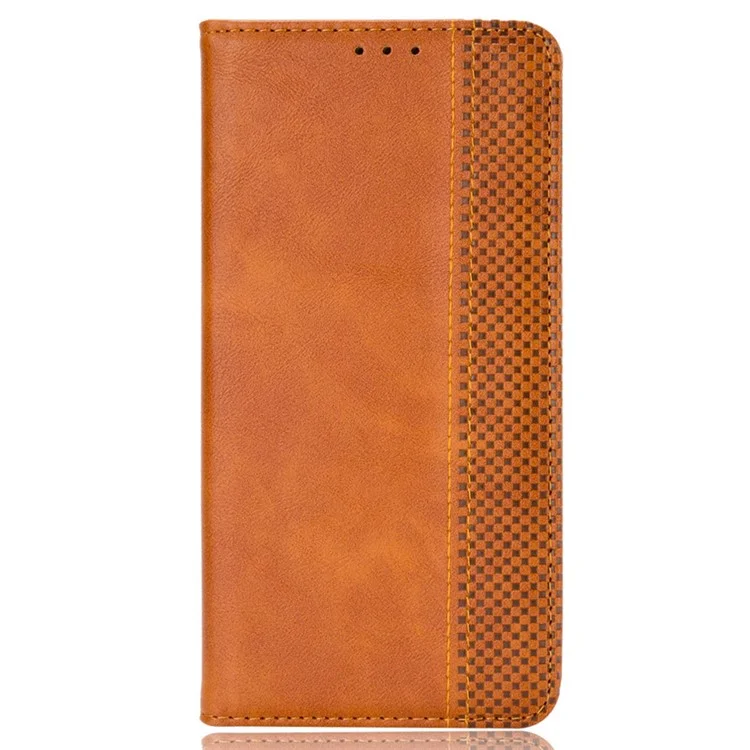 Für Infinix Hot 11s / Hot 11s NFC 4G Retro Textur PU Leder Hülle Gedruckter Muster Magnetisch Automatisch Absorbiertes Telefon Stand Wallet Wallet - Braun