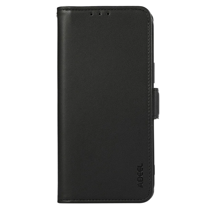 ABEEL For iPhone 16e Case Leather Phone Cover with RFID Blocking Wallet - Black