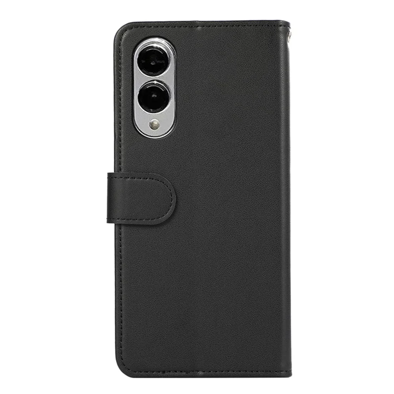 For Samsung Galaxy S25 Edge Case RFID Blocking Flip Leather Phone Cover - Black