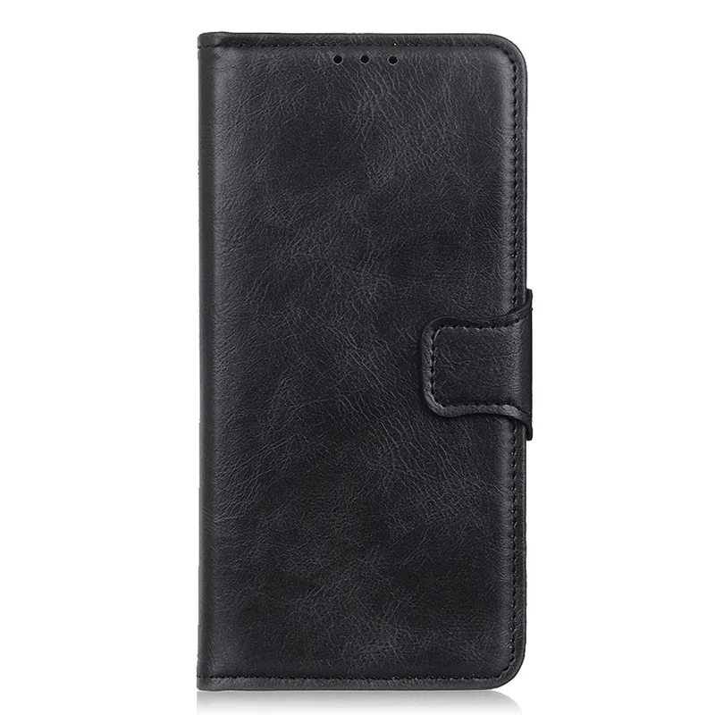 For Samsung Galaxy S25 Edge Case RFID Blocking Genuine Cow Leather Wallet Phone Cover - Black