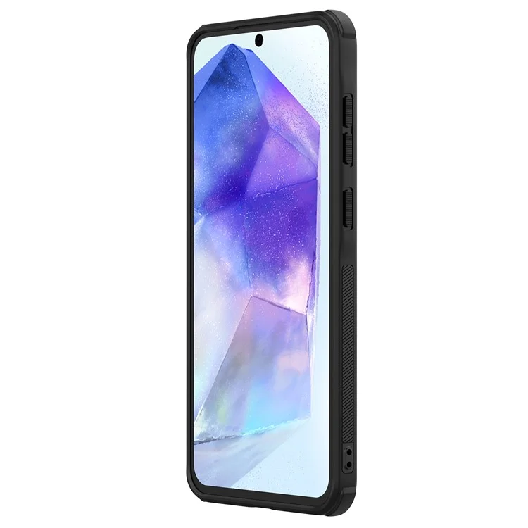 NILLKIN Frosted Shield Pro per Samsung Galaxy A56 5G Cover Opaca PC + TPU Custodia per Cellulare - Nero