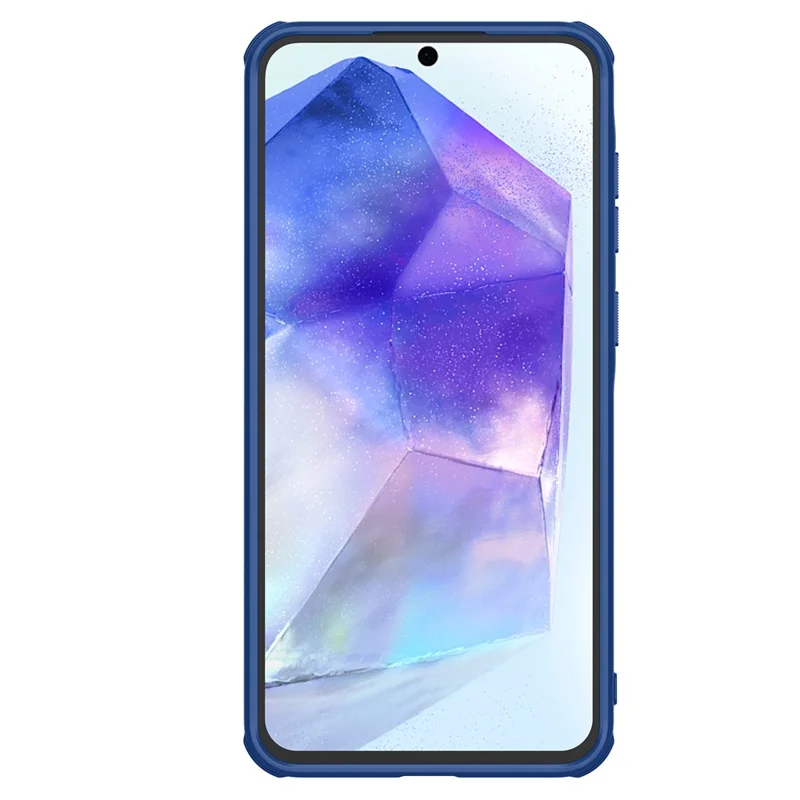 NILLKIN Frosted Shield Pro For Samsung Galaxy A56 5G Case Matte PC + TPU Phone Cover - Blue