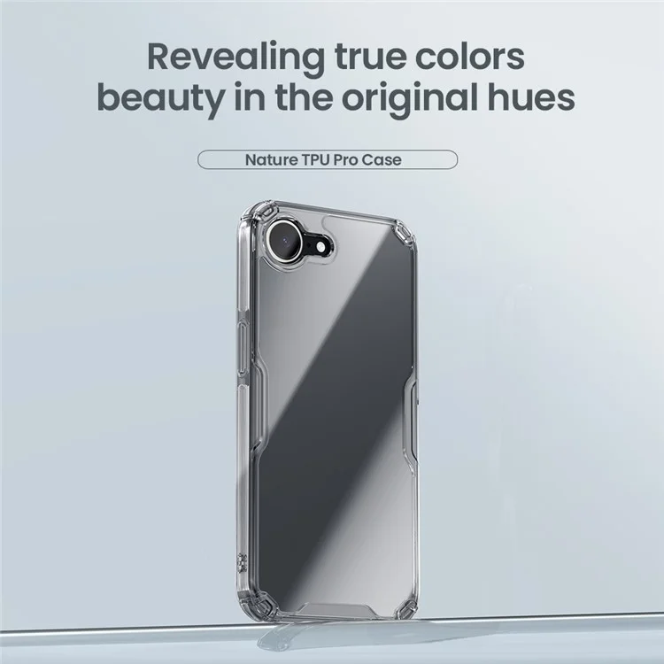 Étui NILLKIN Série Nature Pro pour iPhone SE (2025) - Coque PC + TPU Anti-rayures Transparente