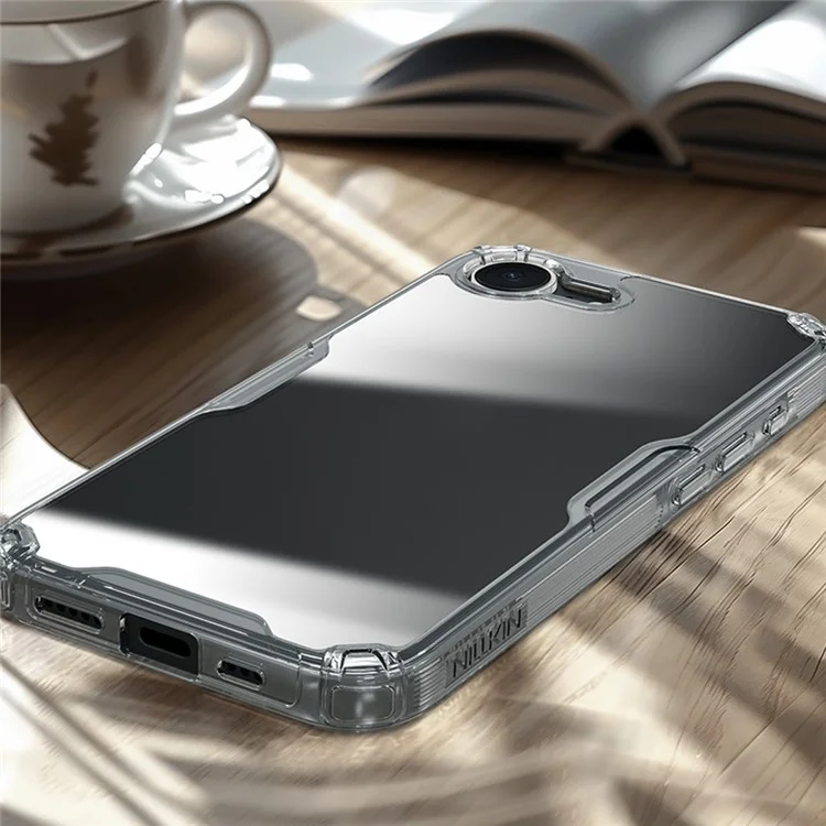 Étui NILLKIN Série Nature Pro pour iPhone SE (2025) - Coque PC + TPU Anti-rayures Transparente