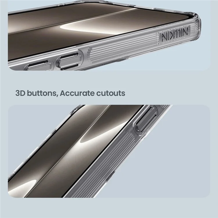 Étui NILLKIN Série Nature Pro pour iPhone SE (2025) - Coque PC + TPU Anti-rayures Transparente