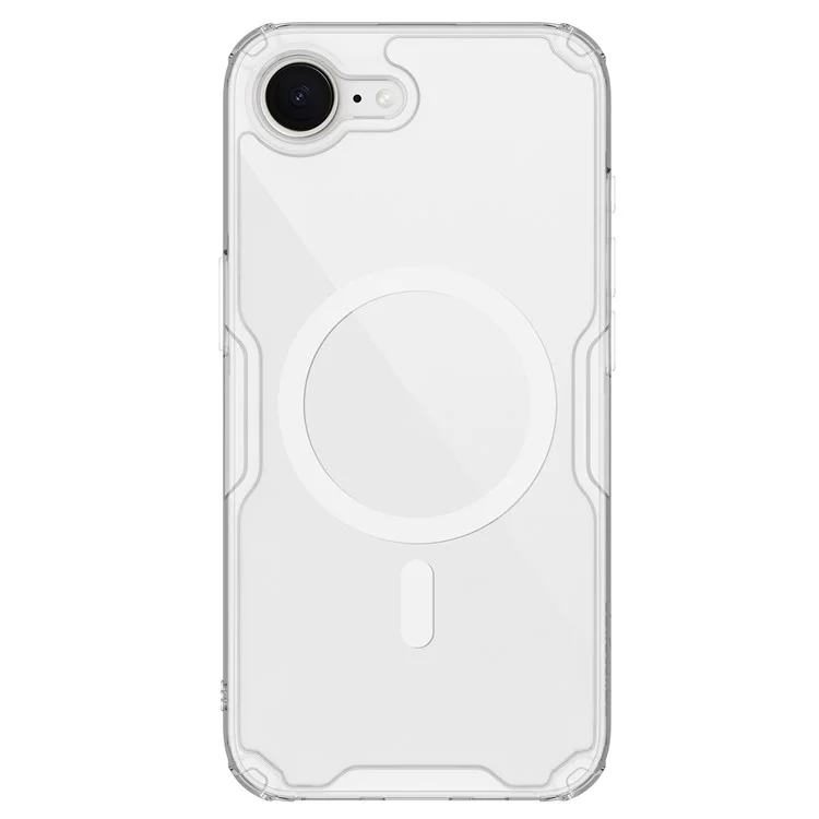 NILLKIN Nature Pro Series для iPhone 16e магнитный чехол TPU + PC ультра прозрачный телефонный чехол