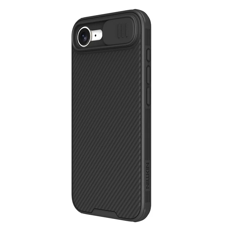 NILLKIN Camshield Pro pour Étui iPhone 16e Coque TPU + PC Magnétique avec Glissière Caméra - Noir