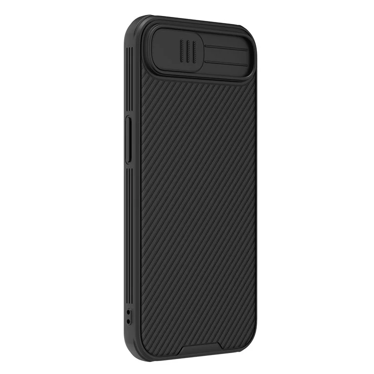 NILLKIN Camshield Pro pour Étui iPhone 16e Coque TPU + PC Magnétique avec Glissière Caméra - Noir
