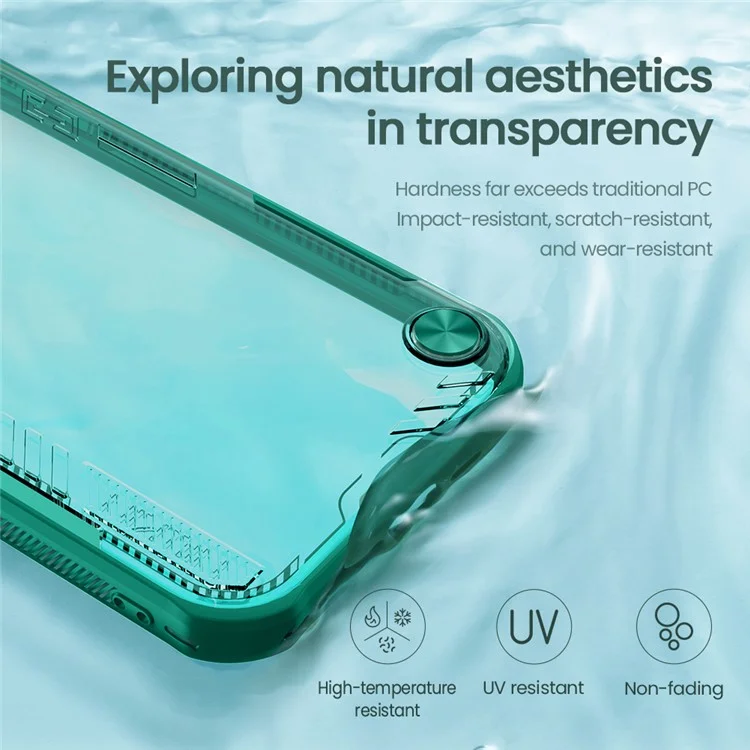 NILLKIN Iceblade Prop For iPhone 16e Case Lens Cover Kickstand PC + TPU Phone Cover - Green
