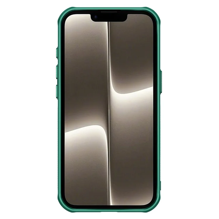 NILLKIN Iceblade Prop For iPhone 16e Case Lens Frame Kickstand PC + TPU Phone Cover - Green