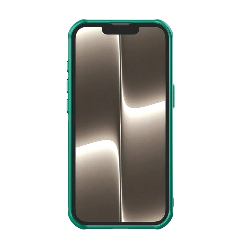 NILLKIN Iceblade Prop For iPhone 16e Magnetic Case Lens Cover Kickstand PC + TPU Phone Cover - Green