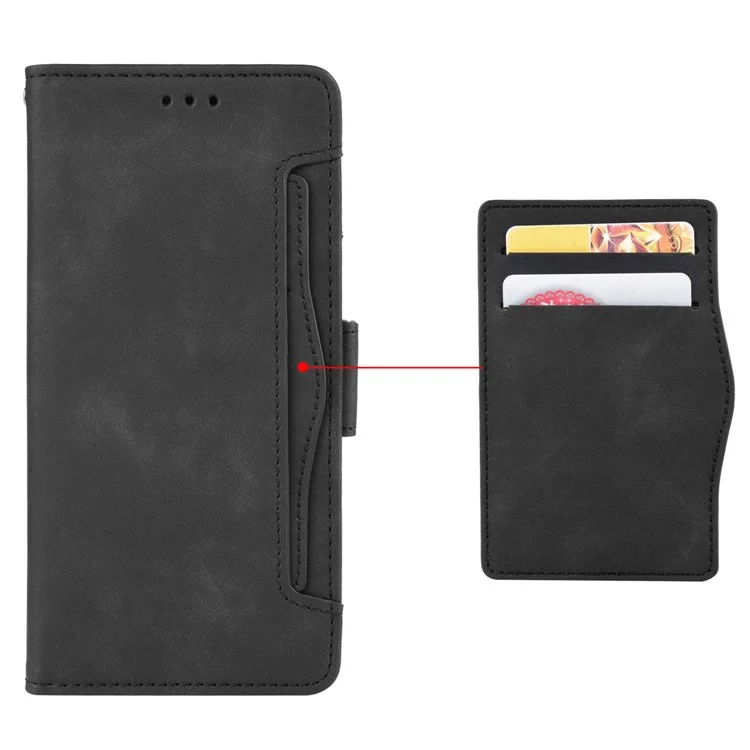 Para Infinix Hot 11s / Hot 11s NFC 4G Slots de Cartão Múltiplo PU Cael Capa Duplome - Preto