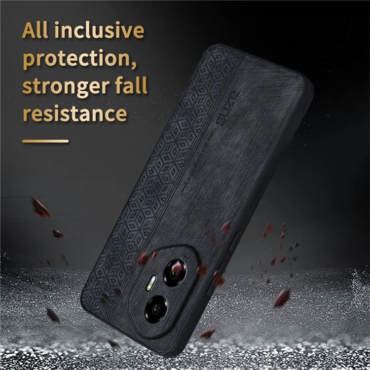 AZNS Pour Étui Honor 300 Coque de Protection en Cuir PU Recouvert de TPU - Marron