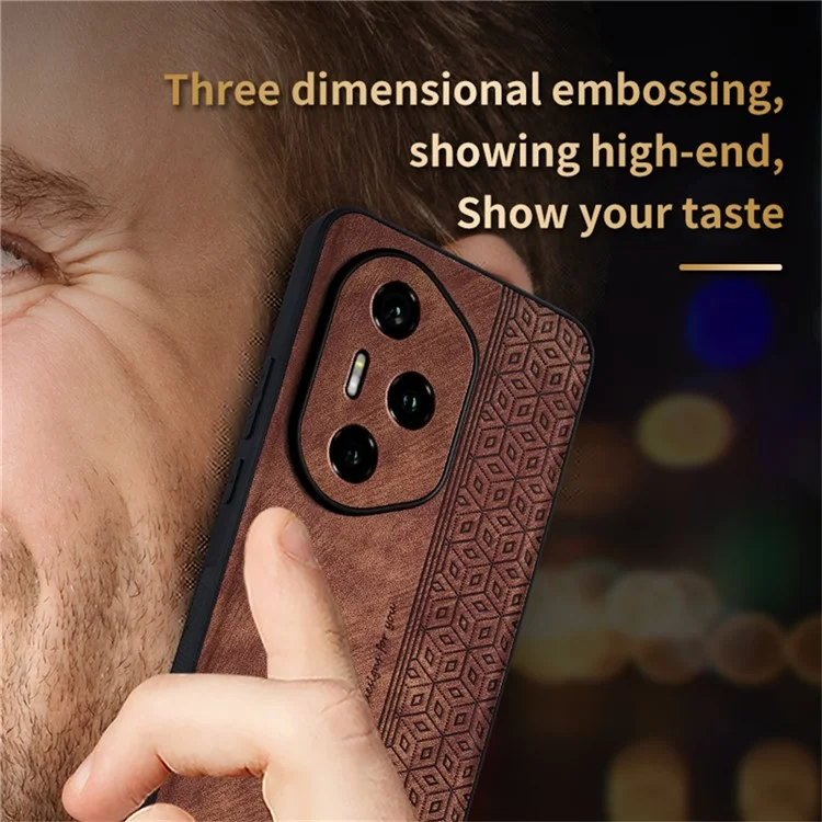 AZNS Per Honor 300 Pro / 300 Ultra Cover Protettiva in Pelle PU con Guscio Posteriore in TPU - Marrone