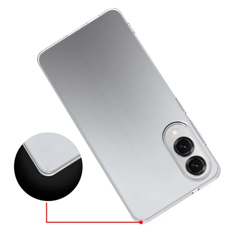 For Samsung Galaxy S25 Edge Back Cover Ultra-Thin Flexible TPU Clear Phone Case