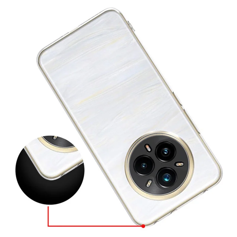 For Realme 14 Pro+ 5G Back Cover Ultra-Thin Flexible TPU Clear Phone Case