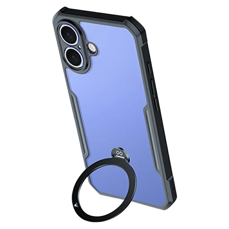 XUNDD For iPhone 16 Plus Case 360 Degree Magnetic Rotating Kickstand Shockproof Phone Cover