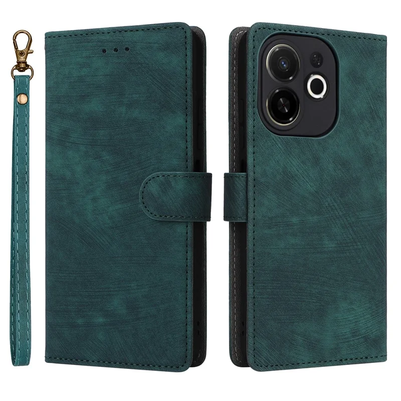 For TECNO Spark 30C 5G KL8H / Pop 9 5G KL4 Case Wallet RFID Blocking PU Leather Cover Viewing Stand - Green