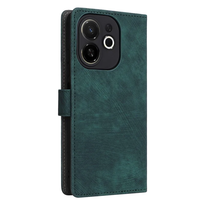 For TECNO Spark 30C 5G KL8H / Pop 9 5G KL4 Case Wallet RFID Blocking PU Leather Cover Viewing Stand - Green