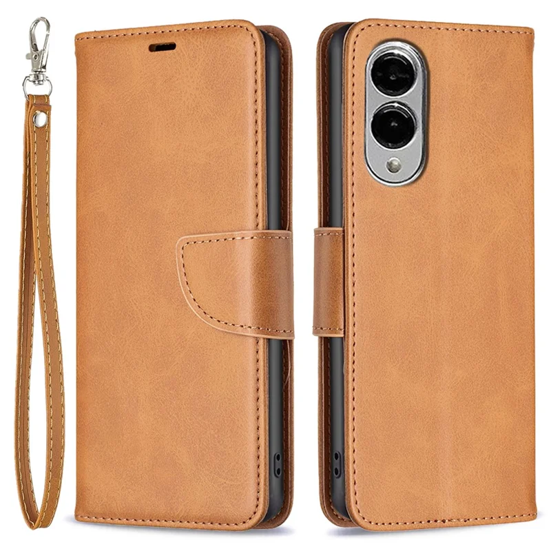 Capa para Samsung Galaxy S25 Edge à Prova de Choque em Couro PU com Compartimentos para Cartões - Amarelo